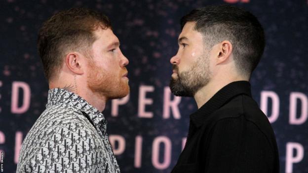 Saul 'Canelo' Alvarez and John Ryder go face-to-face