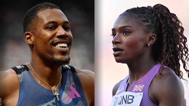 British athletes Zharnel Hughes and Dina Asher-Smith