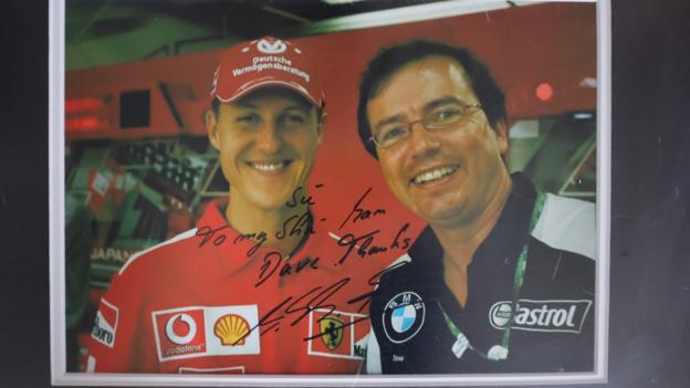 Dave Freeman with Michael Schumacher