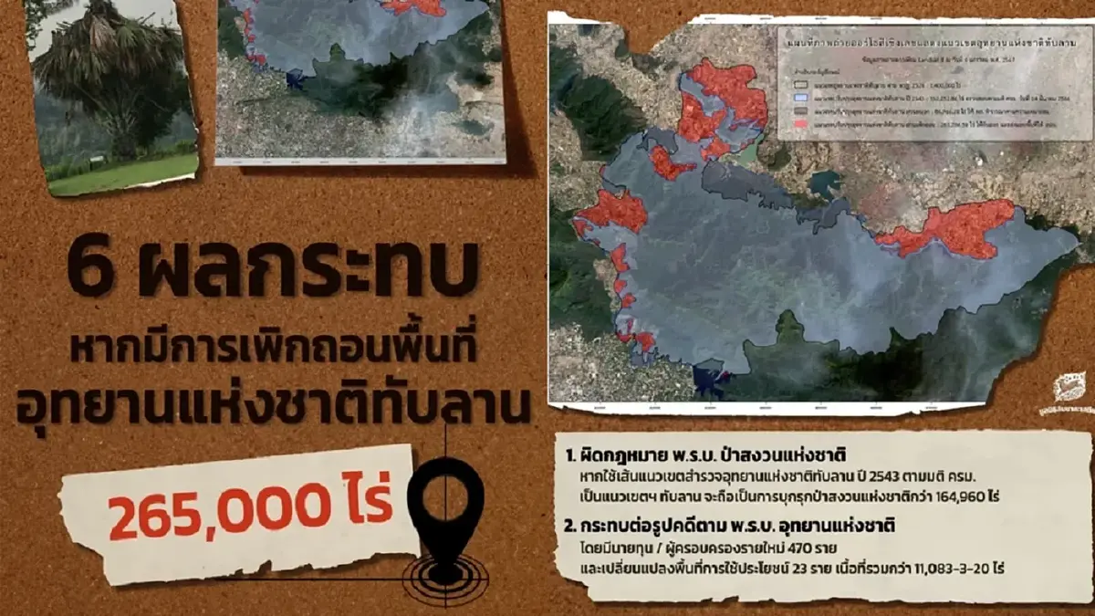 #saveทับลาน ลงชื่อคัดค้านอุทยานแห่งชาติทับลาน ปรับเขตป่าทับลาน 2.6 แสนไร่